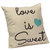 Love Heart Throw Pillow Case Cushion Cover Home Decor Wedding Gift